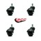 Service Caster 2 Inch Gloss Black Hooded Grip Ring Ball Casters, 4PK SCC-GR01S20-POS-GB-716-4 - alternate 5